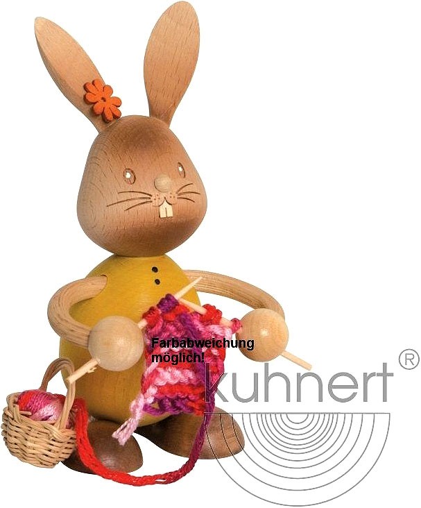 Stupsi Hase mit Strickzeug Stupsi Hase mit Strickzeug