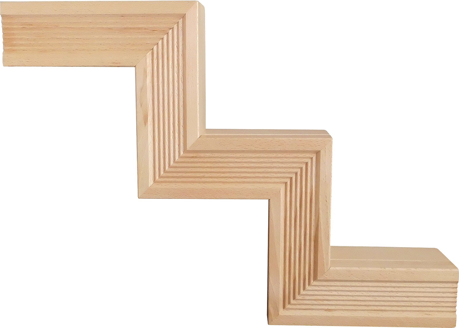 Wanddekoration Treppe, natur - links Wanddekoration Treppe, natur - links