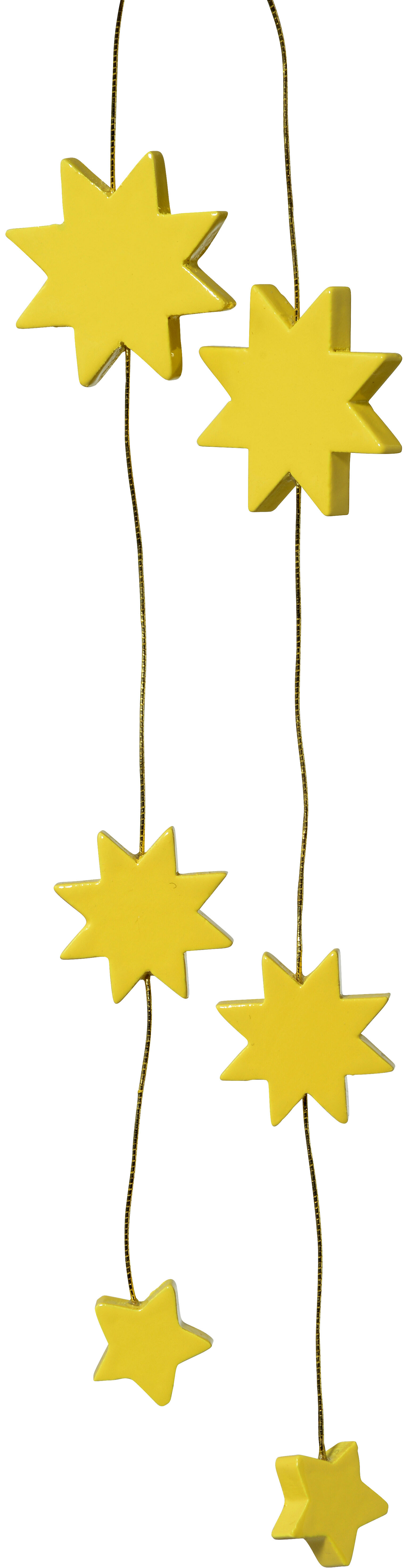 Baumbehang Sterne, gelb