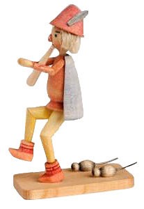 Holzfigur Rattenfänger von Hameln Holzfigur Rattenfänger von Hameln
