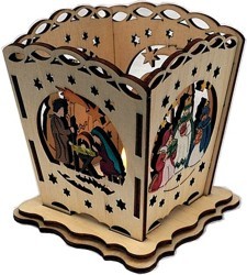 Tischlaterne für Teelicht - Christi Geburt Tischlaterne für Teelicht - Christi Geburt