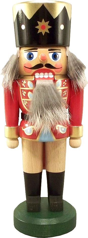 Nussknacker König, dunkelrot, 21 cm
