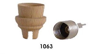 Lichtertülle mit Fassung E10, Hoehe 27mm, Dms 25 mm, mit Nut 4mm Lichtertülle mit Fassung E10, Hoehe 27mm, Dms 25 mm, mit Nut 4mm