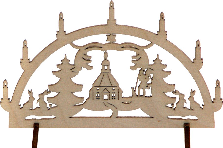 Minischwibbogen Motiv Seiffener Kirche