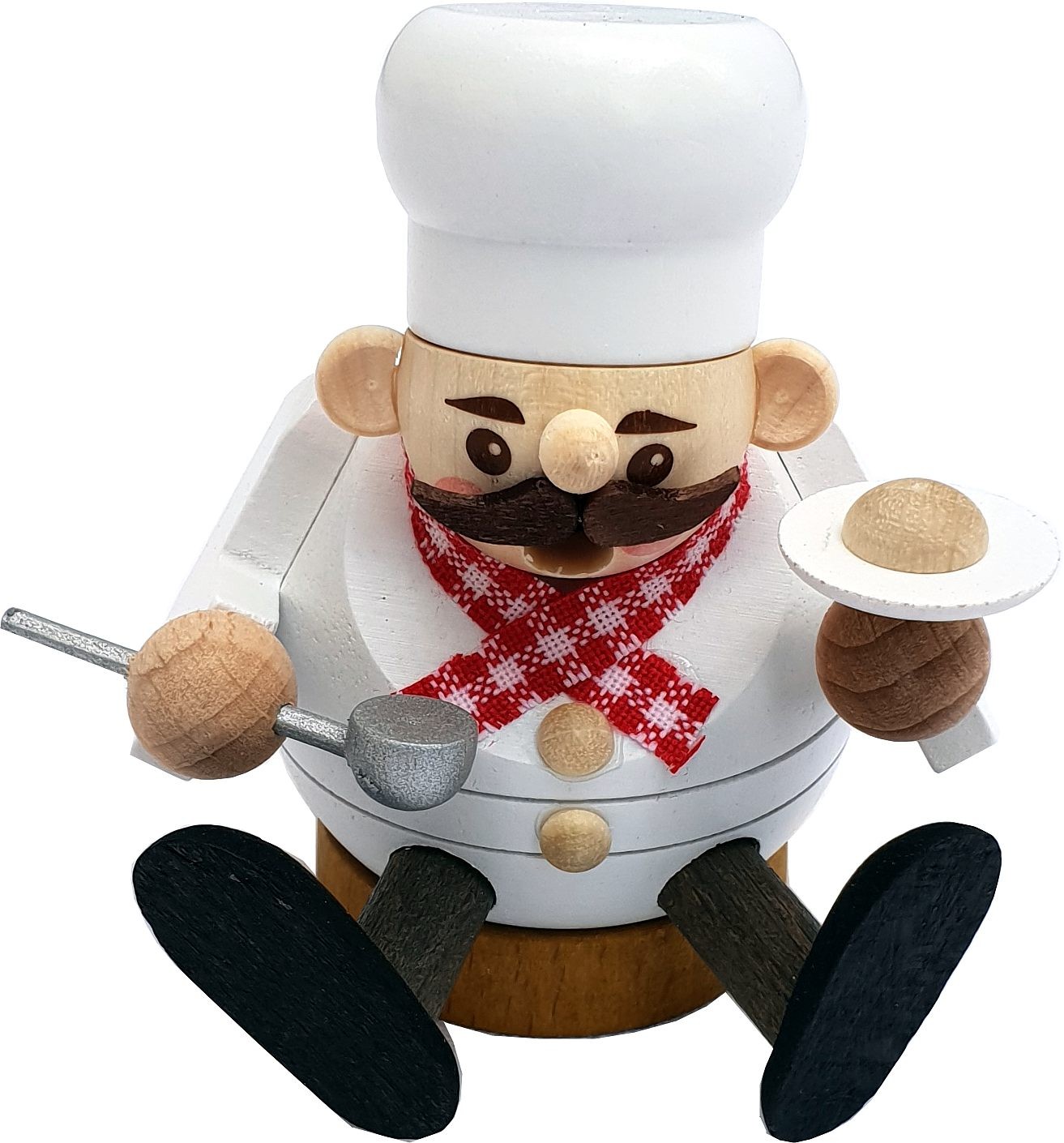 Mini-Kugelrauchmann Koch, sitzend
