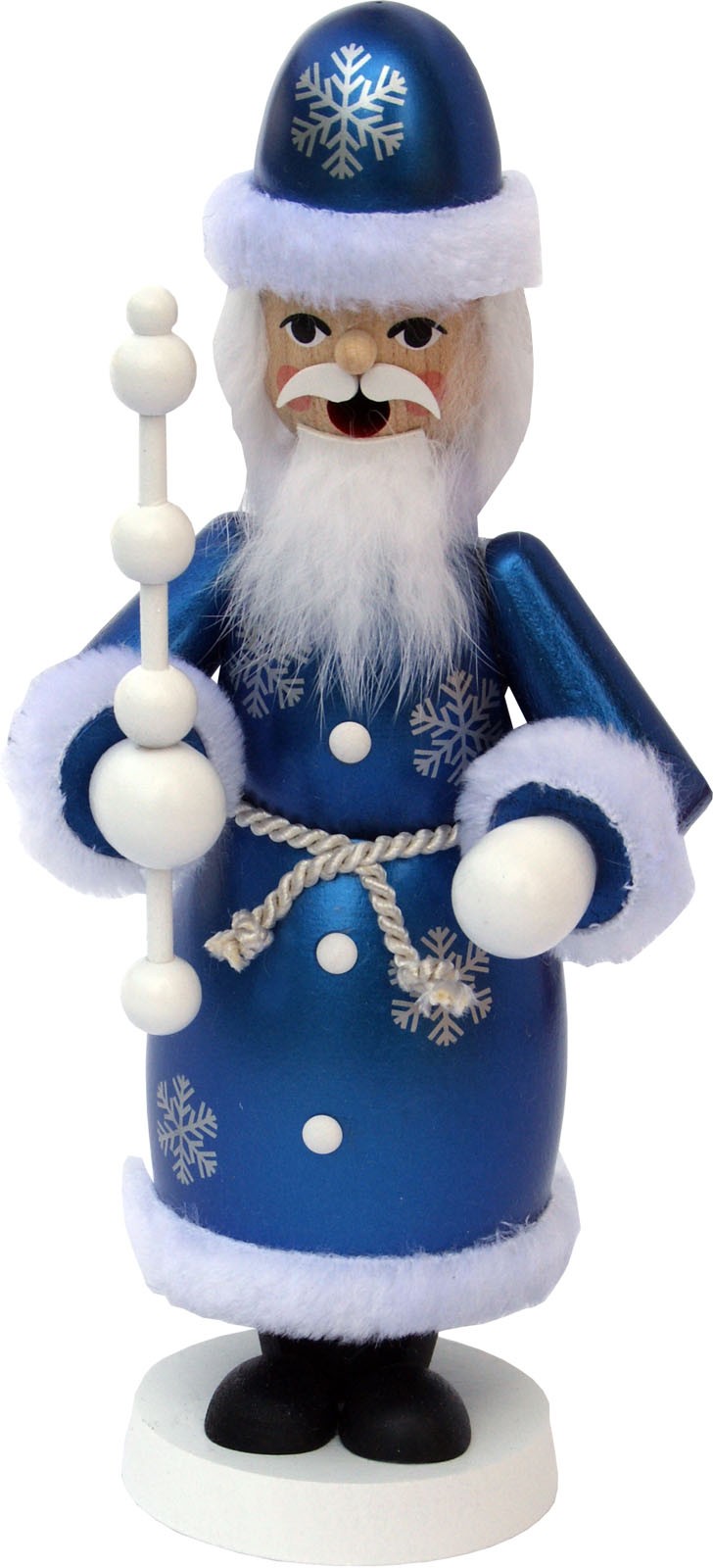Räuchermann Väterchen Frost metallicblau