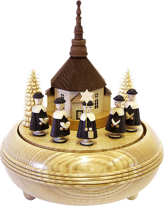 Spieldose Seiffener Kirche mit Kurrende, 36er Spielwerk Spieldose Seiffener Kirche mit Kurrende, 36er Spielwerk