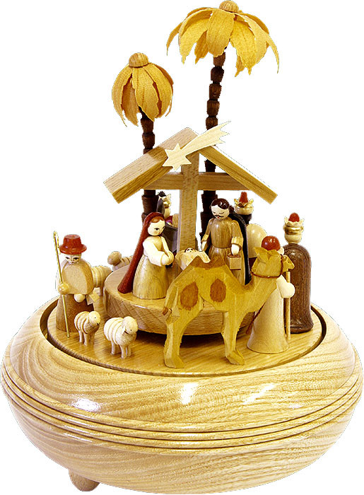 Spieldose Christi Geburt, natur, 36er Spielwerk
