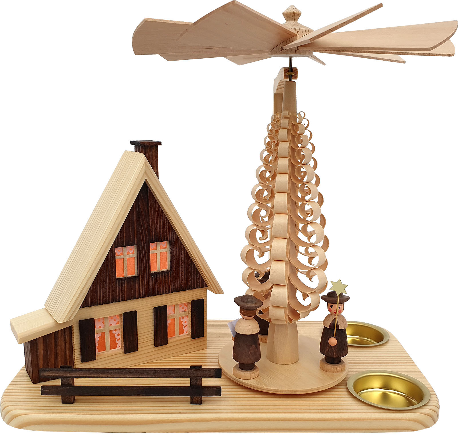 Lichterhaus-Pyramide - Teelichter Lichterhaus-Pyramide - Teelichter