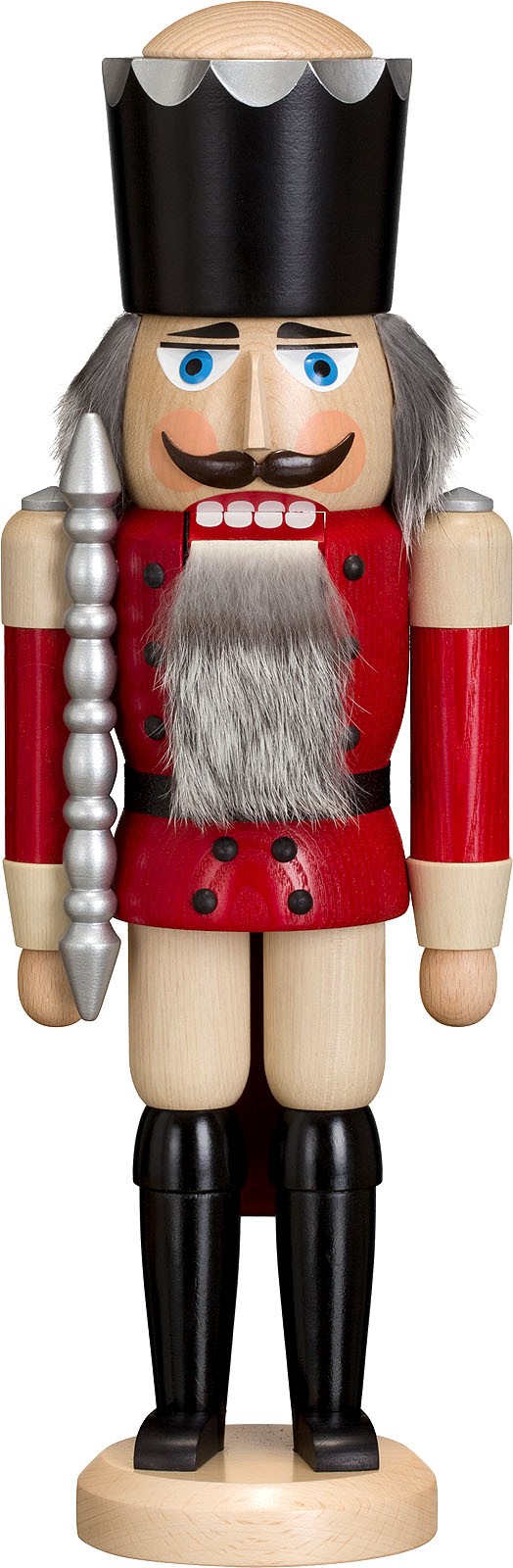 Nussknacker König, Esche lasiert, rot, 38 cm Nussknacker König, Esche lasiert, rot, 38 cm