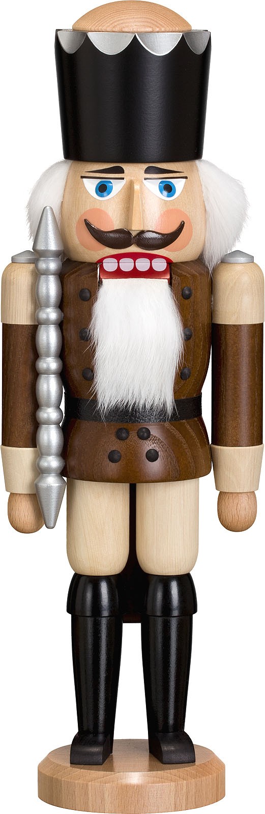 Nussknacker König, Esche lasiert, braun, 38 cm Nussknacker König, Esche lasiert, braun, 38 cm