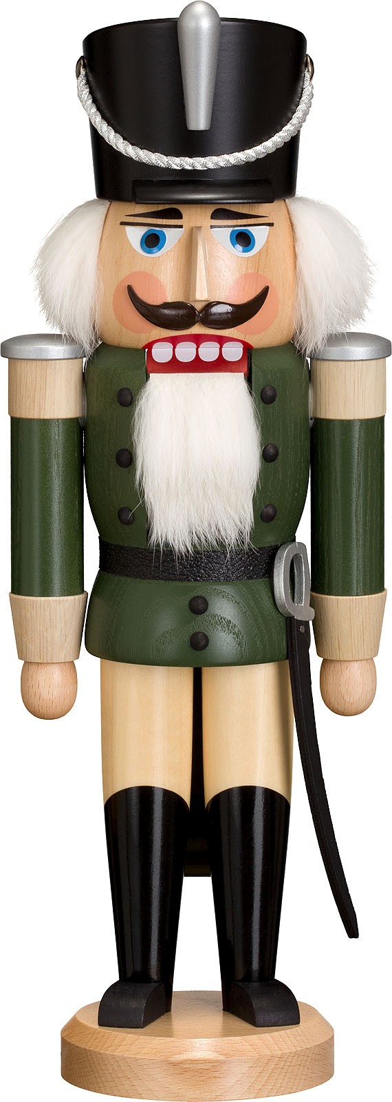 Nussknacker Husar, Esche lasiert, grün, 37 cm Nussknacker Husar, Esche lasiert, grün, 37 cm
