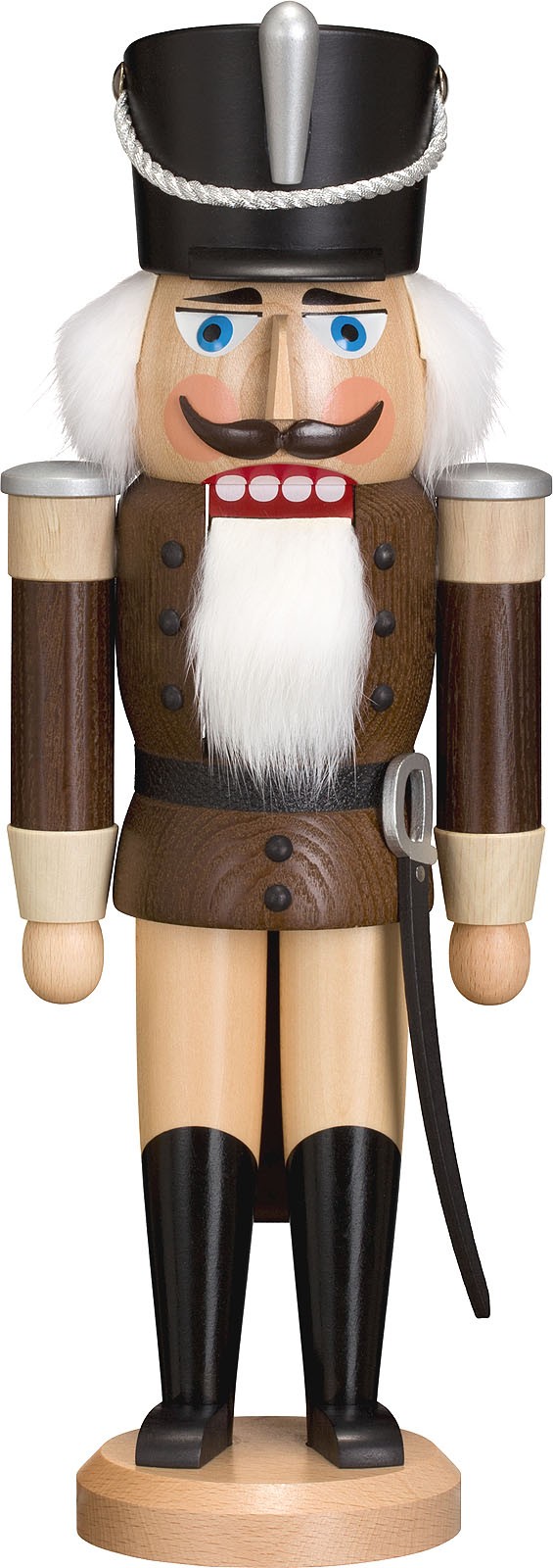 Nussknacker Husar, Esche lasiert, braun, 37 cm Nussknacker Husar, Esche lasiert, braun, 37 cm