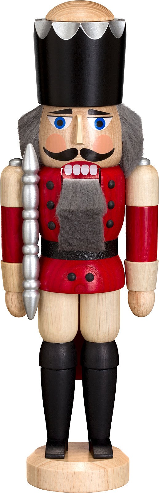 Nussknacker König, Esche lasiert, rot, 29 cm Nussknacker König, Esche lasiert, rot, 29 cm