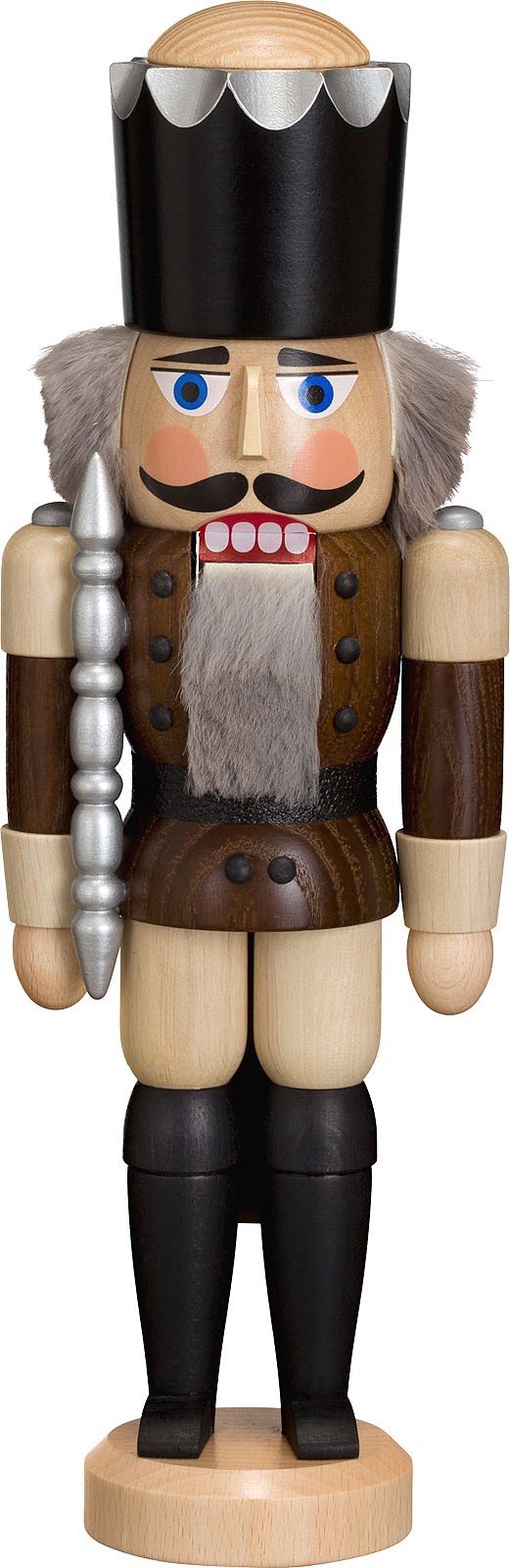 Nussknacker König, Esche lasiert, braun, 29 cm Nussknacker König, Esche lasiert, braun, 29 cm