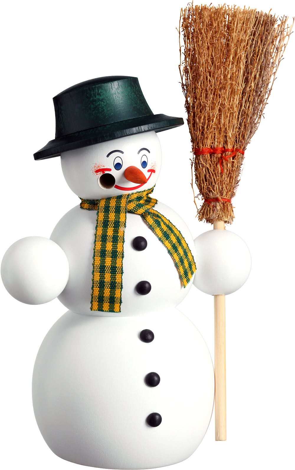 Räuchermann Schneemann mit Besen Räuchermann Schneemann mit Besen