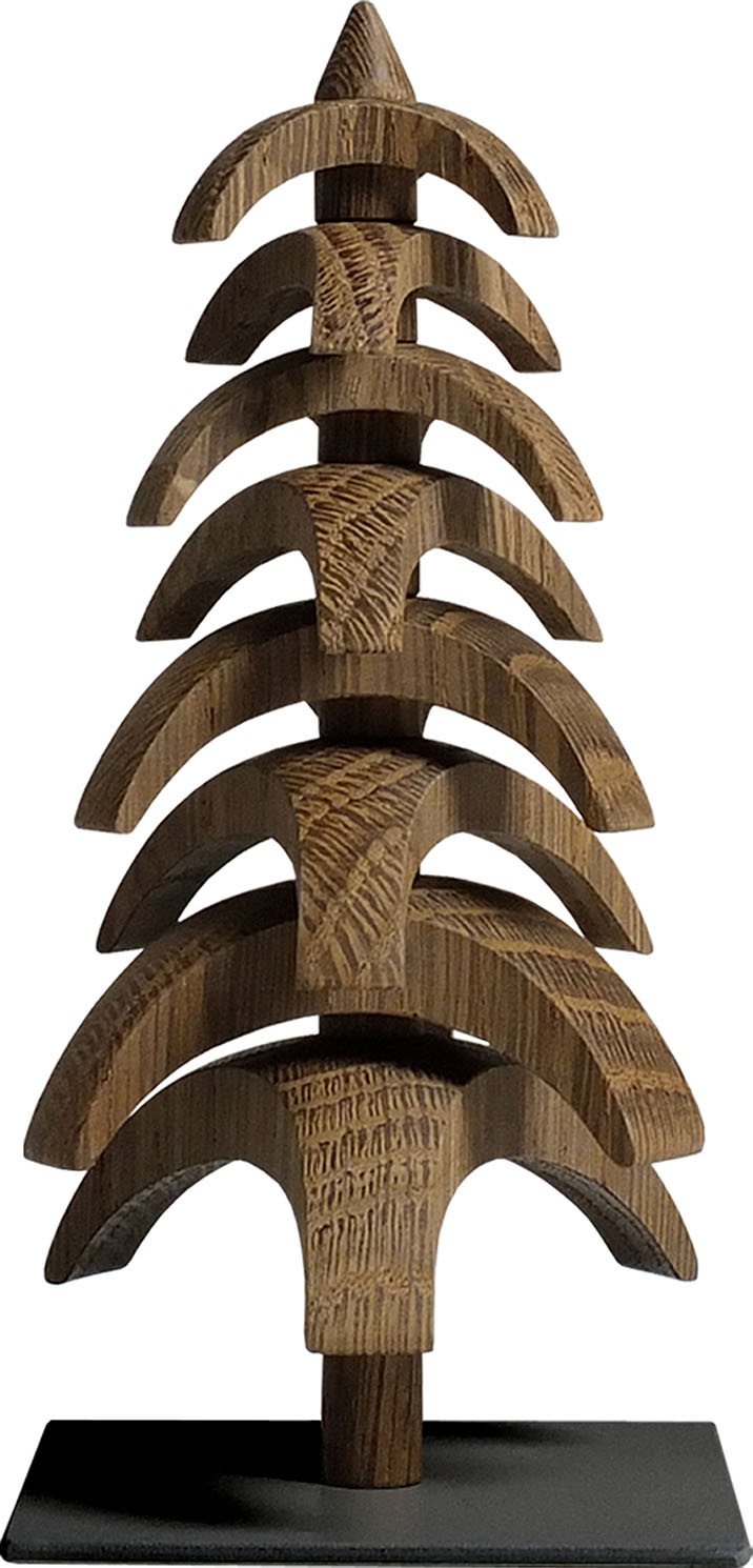 Drehbaum Twist, Eiche geräuchert - 15 cm Drehbaum Twist, Eiche geräuchert - 15 cm