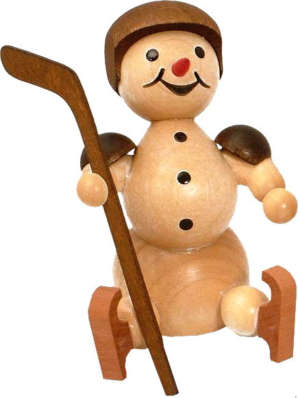 Schneemann - Eishockeyspieler mit Helm, Auswechsler