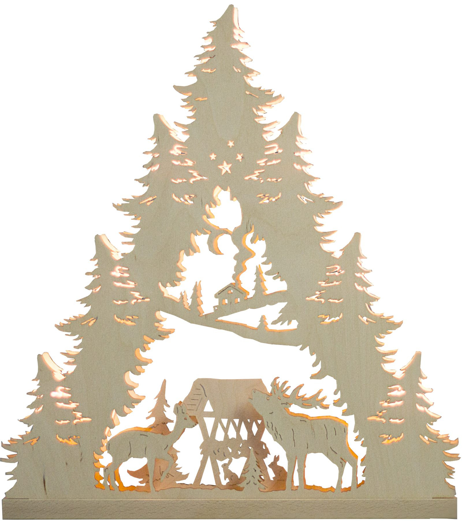 Lichterspitze Hirschfamilie, 7 flg. Lichterspitze Hirschfamilie, 7 flg.
