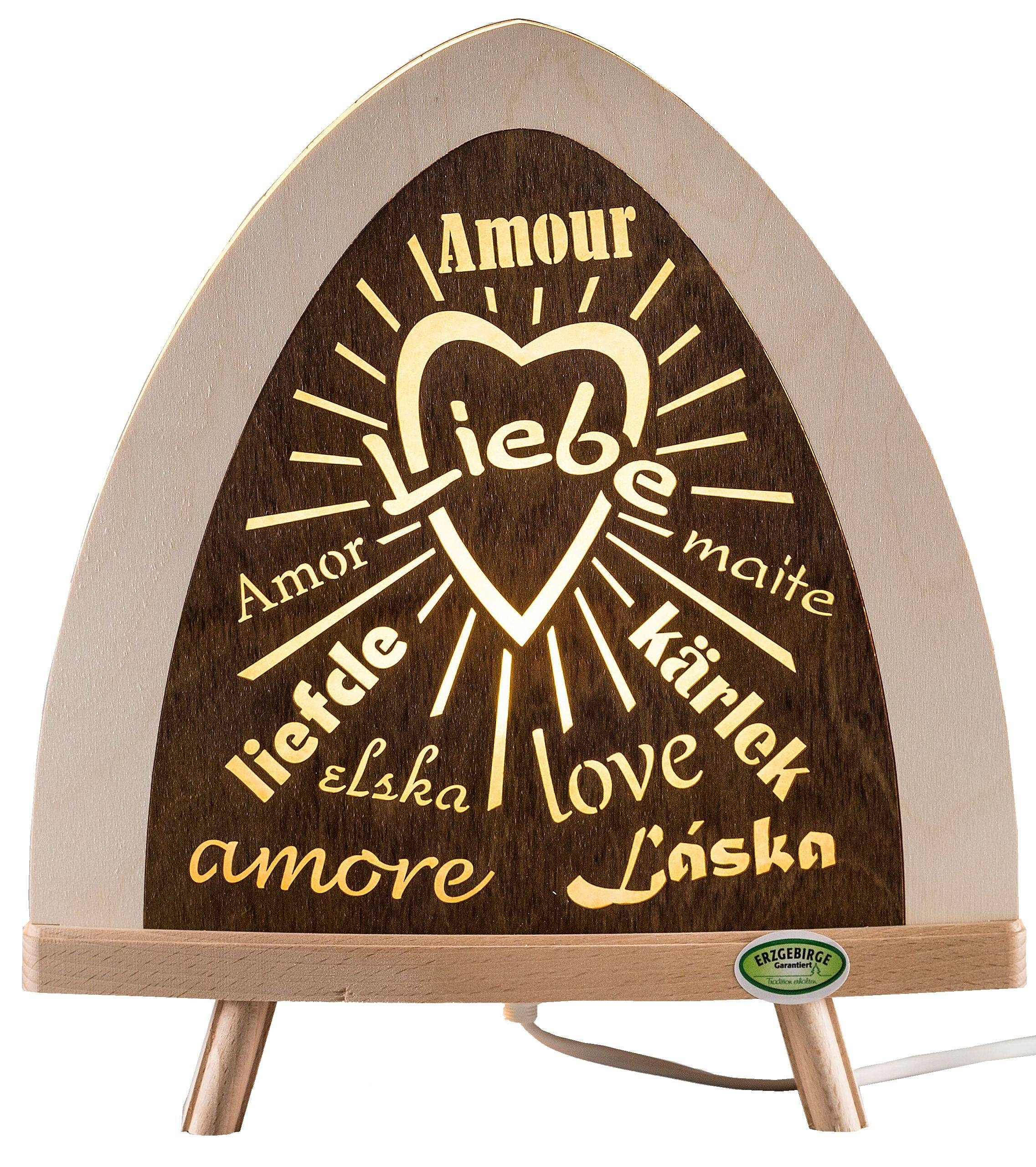 Standleuchte Liebe, farbig - LED