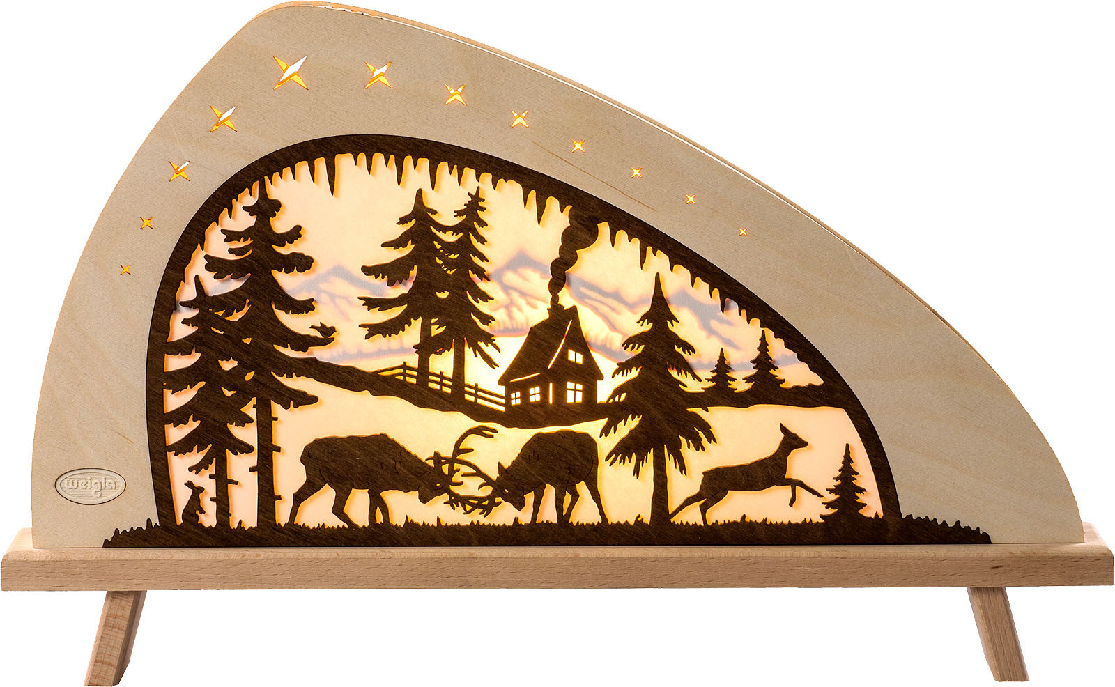 Standleuchte Rotwild, farbig - LED Standleuchte Rotwild, farbig - LED