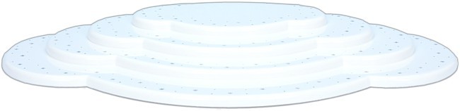 Wolke, in Weiß, 4teilig Wolke, in Weiß, 4teilig