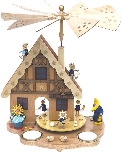 Tischpyramide Haus Mondfamilie
