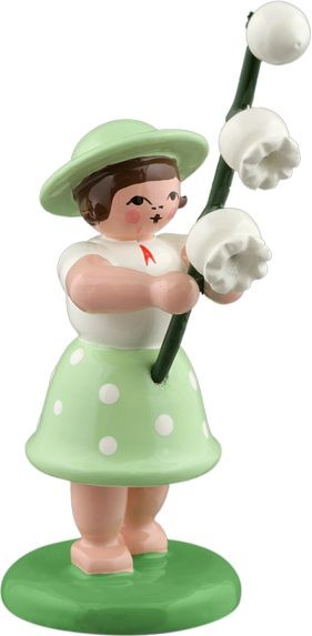 Blumenkinder mit langem Kleid: Blumenkind-mit-Maiglöckchen Blumenkinder mit langem Kleid: Blumenkind-mit-Maiglöckchen
