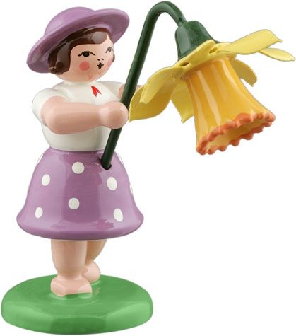 Blumenkinder mit langem Kleid: Blumenkind-mit-Narzisse