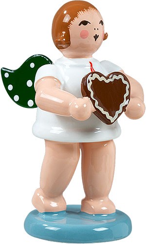 Geschenkeengel mit Pfefferkuchenherz - ohne Krone Geschenkeengel mit Pfefferkuchenherz - ohne Krone
