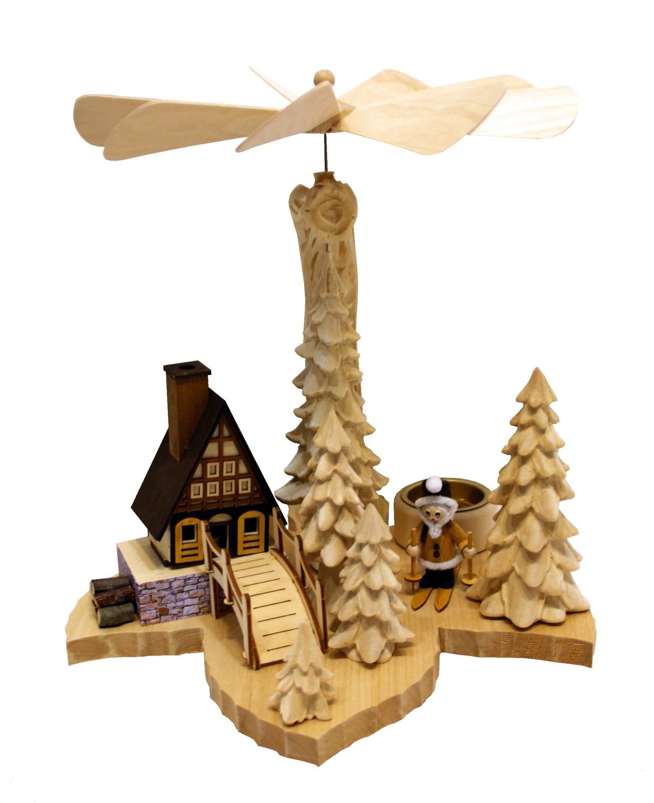 Blattpyramide Weihnachtsmann Blattpyramide Weihnachtsmann