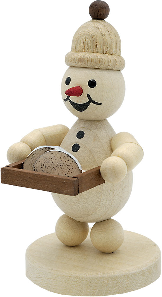 Schneemann Junior mit Christstollen Schneemann Junior mit Christstollen