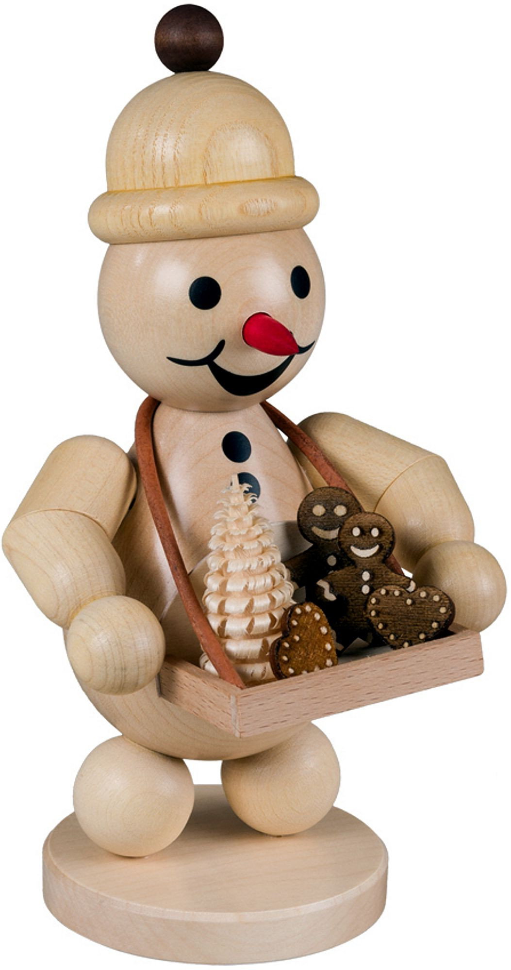 Schneemann Junior mit Bauchladen, mittel