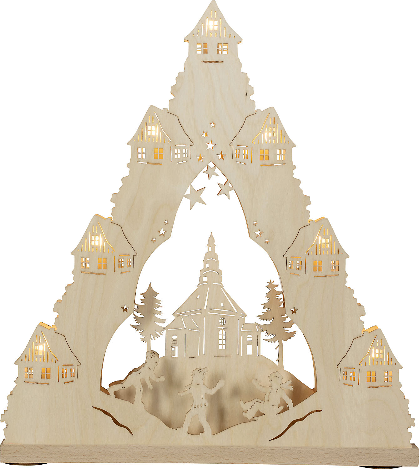 Lichterspitze Seiffener Kirche, 7 flg. Lichterspitze Seiffener Kirche, 7 flg.
