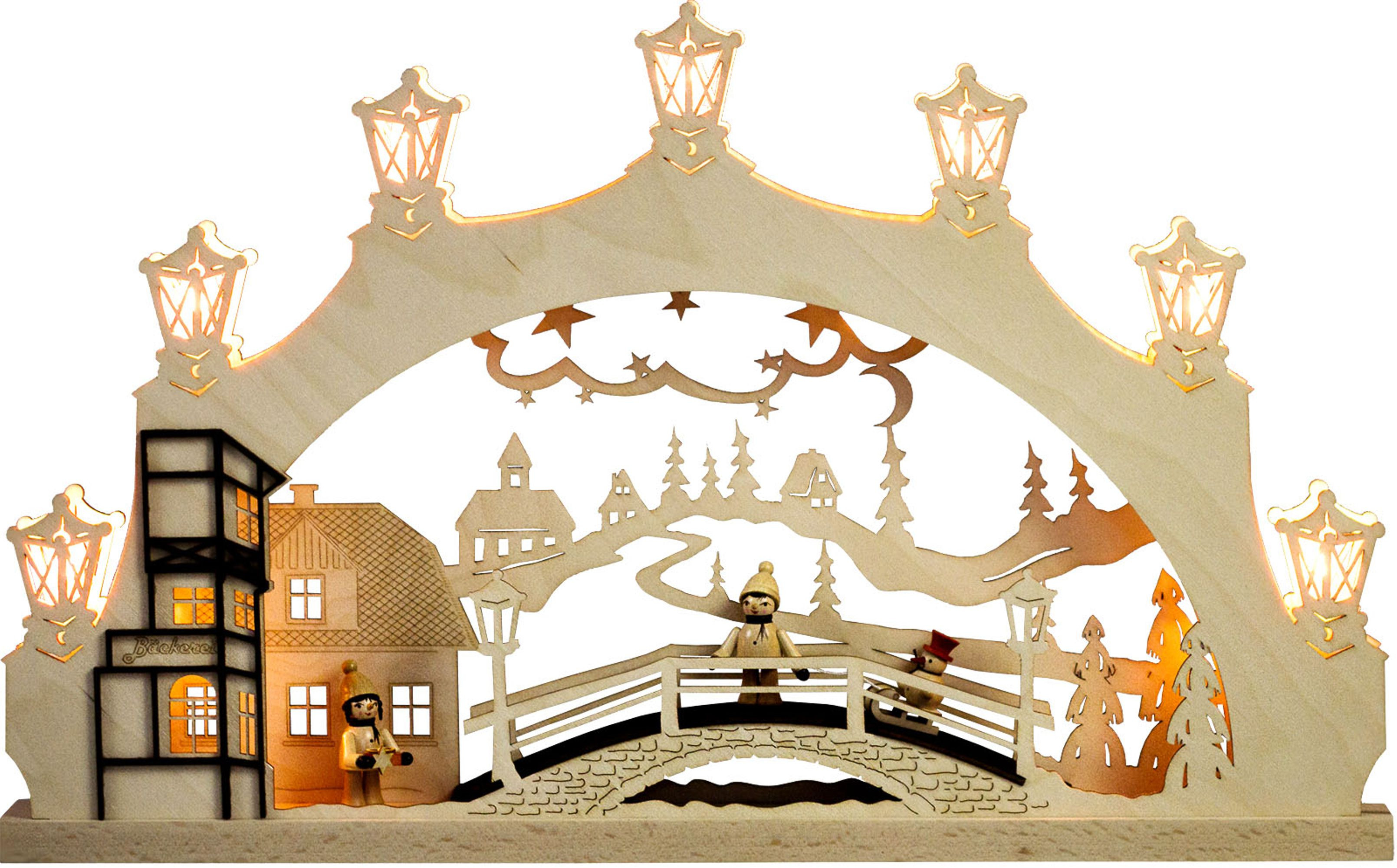 LED Lichterbogen Winterkind Erzgebirge, 7 flg. LED Lichterbogen Winterkind Erzgebirge, 7 flg.