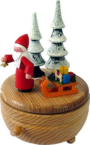 Spieldose Weihnachtsmann Spieldose Weihnachtsmann