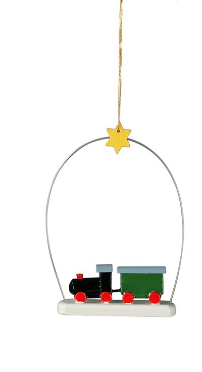 Weihnachtlicher Baumbehang Eisenbahn 3 teilig Weihnachtlicher Baumbehang Eisenbahn 3 teilig