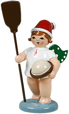 Weihnachtsengel mit Ofenschieber, mit Mütze Weihnachtsengel mit Ofenschieber, mit Mütze