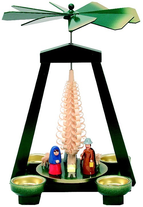 Weihnachtspyramide Geburt, grün Weihnachtspyramide Geburt, grün