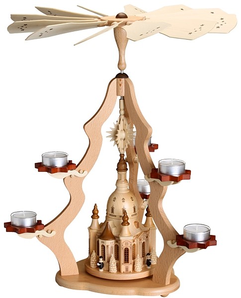 Pyramide mit Dresdner Frauenkirche, natur Pyramide mit Dresdner Frauenkirche, natur