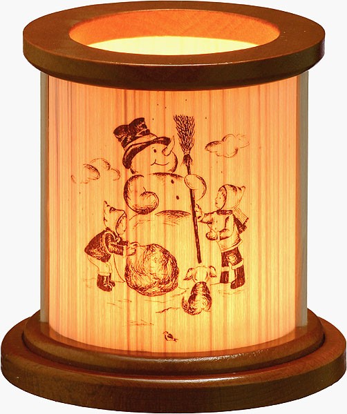 Teelichtlaterne Schneemann
