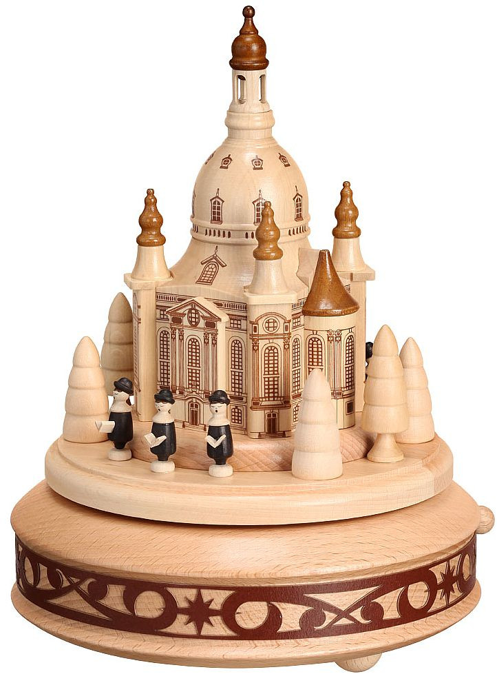 Spieldose Dresdner Frauenkirche mit Sängern natur Spieldose Dresdner Frauenkirche mit Sängern natur