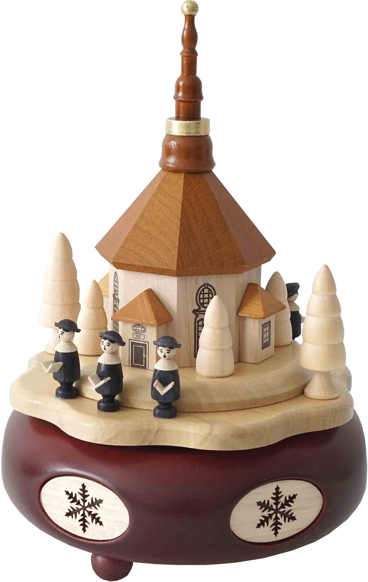 Spieldose Seiffener Kirche mit Kurrende, schwarz Spieldose Seiffener Kirche mit Kurrende, schwarz