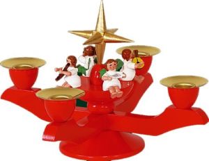 Adventsleuchter klein Rot Adventsleuchter klein Rot