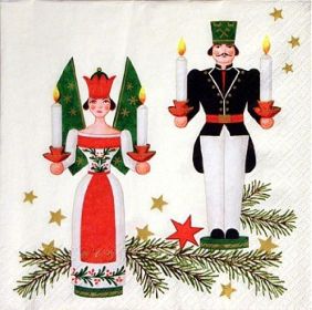 Servietten, Engel und Bergmann