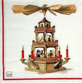 Servietten, Weihnachtspyramide