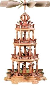 Pyramide heilige Geschichte mit Engel 3-stöckig natur Pyramide heilige Geschichte mit Engel 3-stöckig natur