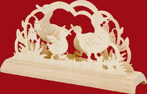 Serviettenhalter Enten mit Glockenblume