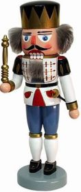 Nussknacker König weiß 32 cm