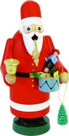 Räuchermann Weihnachtsmann mit Glocke und Spielzeug Räuchermann Weihnachtsmann mit Glocke und Spielzeug